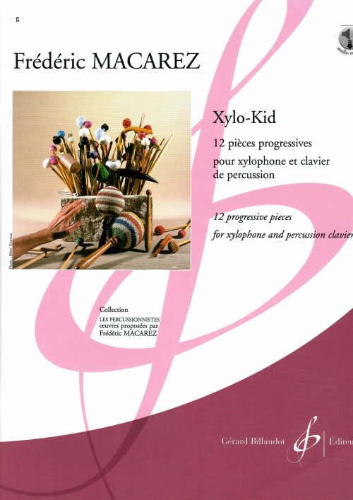 Macarez Frederic - XYLO-kid 12 Pieces Progressives Pour Xylophone et Clavier De Percussion