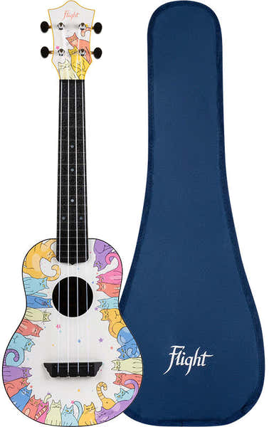 Flight TUC Travel Concert Ukulele - Kitty -
