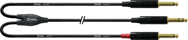 Cabo Y Divisor Jack Estéreo/2 Jack Mono 1,5 M