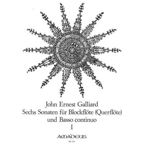 Galliard John Ernest - 6 Sonaten vol.1 N° 1-3 - Blockflote und Basso Continuo
