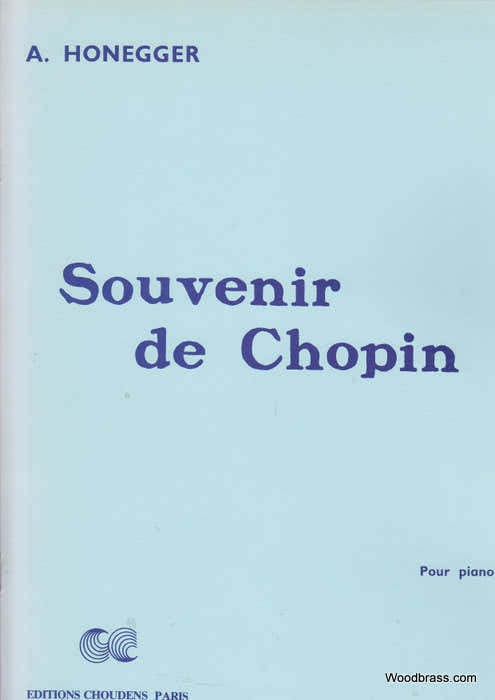 HONEGGER ARTHUR - SOUVENIR DE CHOPIN - PIANO