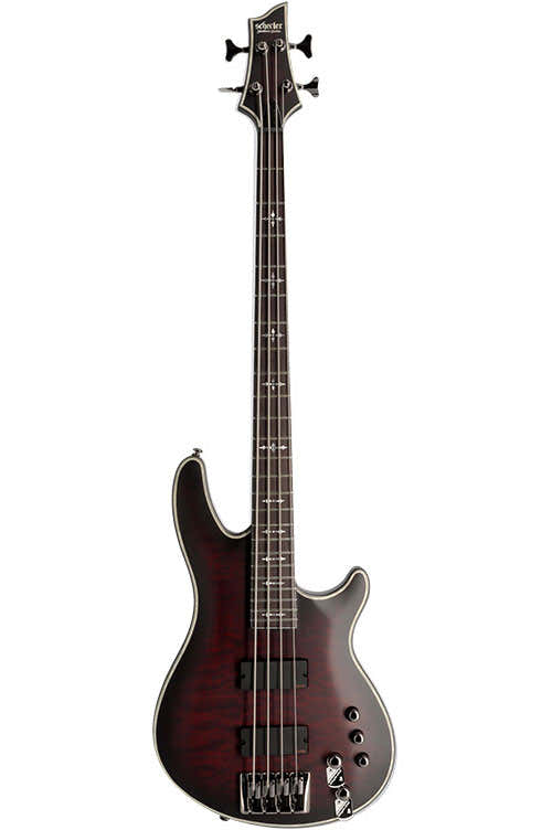 B-Stock / Hellraiser Extreme 4 Baixo - Burst vermelho carmesim acetinado