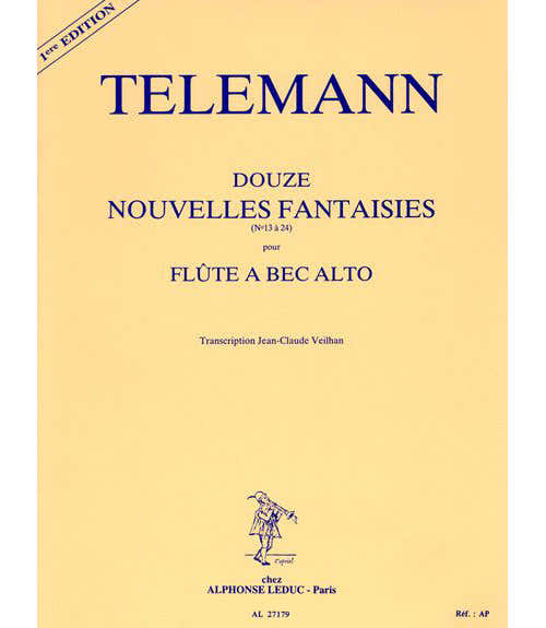 Telemann GF. PH. - Doze novas fantasias - Flauta de bisel alto