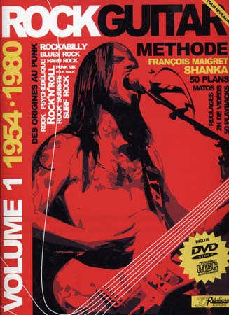 Jjrebillard Rock Guitar Methode Rebillard Vol.1 1954/1980 + CD + DVD - Guitare