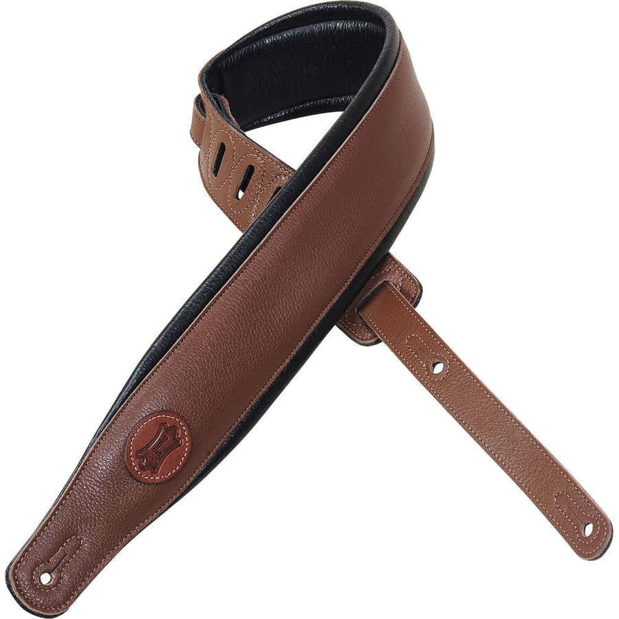 6 CM LEVY'S LOGO FULL GRAIN LEATHER - BROWN