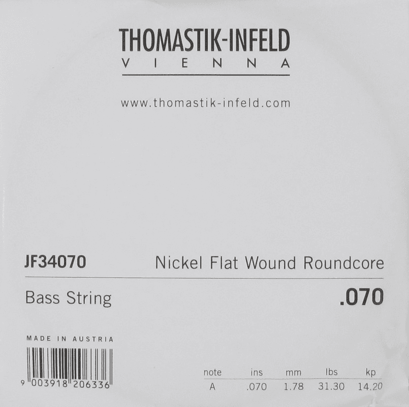 INFELD STRINGS ELECTRIC GUITAR JAZZ BASS SERIES NICKEL FLAT WOUND ROUNDCORE SERIES .070