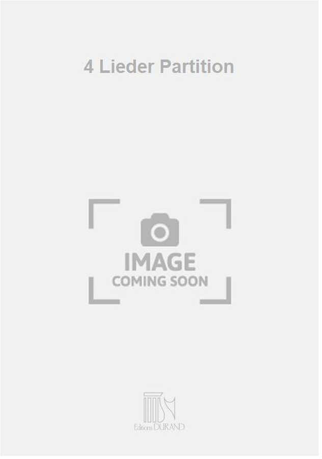 4 Lieder Partition