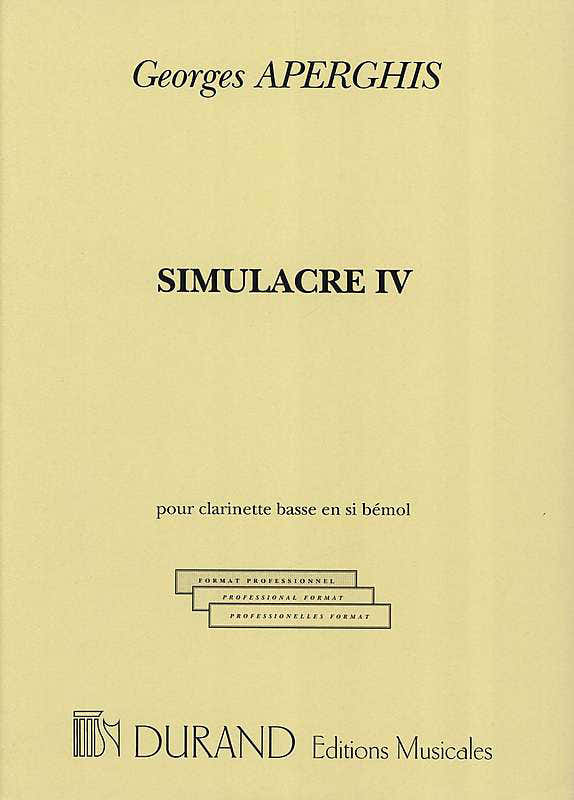 Aperghis - Simulacre IV - Clarinette Basse