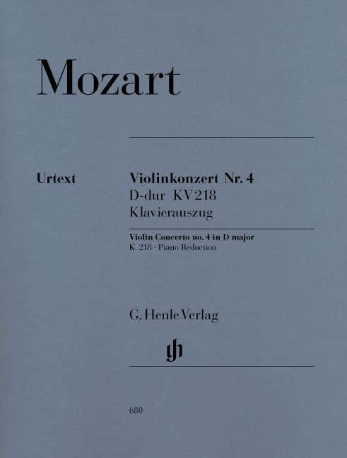 Mozart W.a. - Violin Concerto No. 4 D Major K. 218