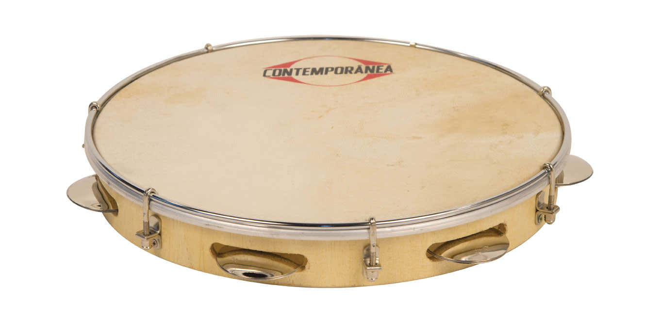 C-PB12-01 - Pandeiro Série Pro 12" - Pele Animal