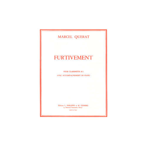 Querat - Furtivement - Clarinette et Piano