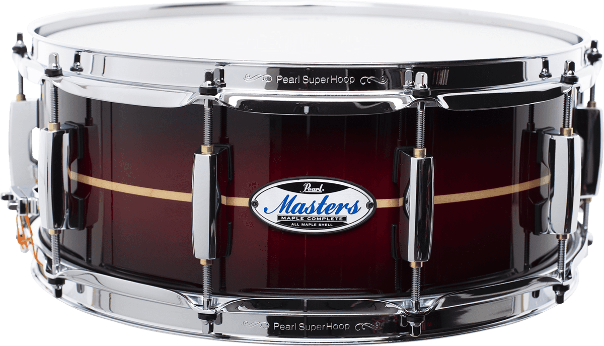 Masters Maple Complete 14X5.5 Burst Vermelho às Riscas