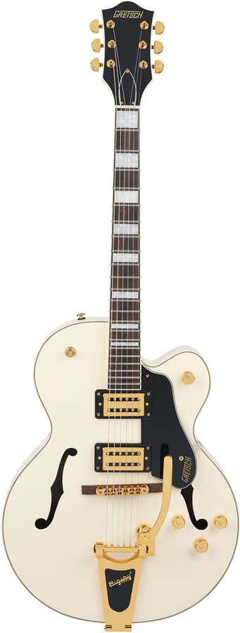 G2420TG Streamliner corpo oco Bigsby LTD LRL Branco vintage