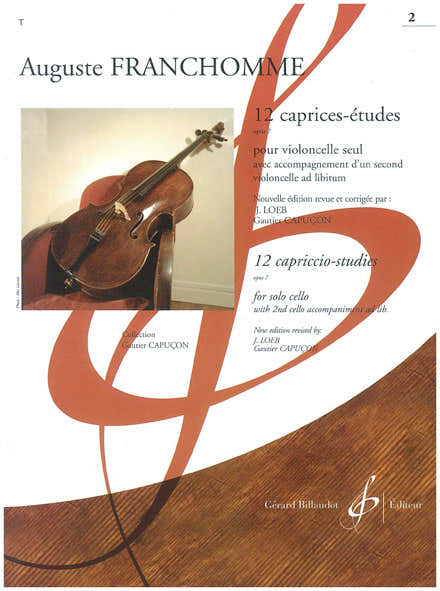 FRANCHOMME AUGUST - 12 CAPRICHOS-ESTUDOS OP.7 PARA VIOLONCELO SOLO VOL.1