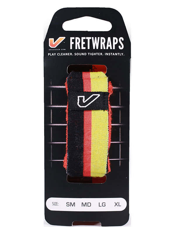 FretWraps Bandeiras do mundo Preto-Vermelho-Amarelo - Pequeno
