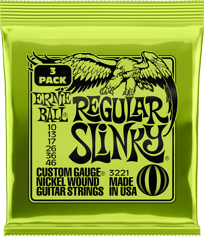 3221 Regular Slinky 10-46 Embalagem de 3