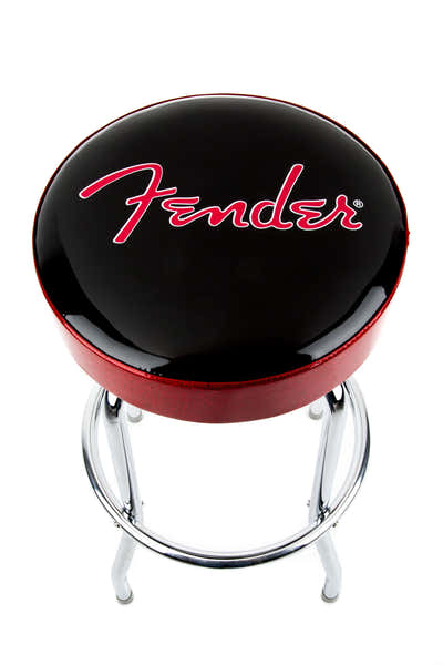Banco de bar com logótipo Red Sparkle preto Red SPARKLE-cromado 30"