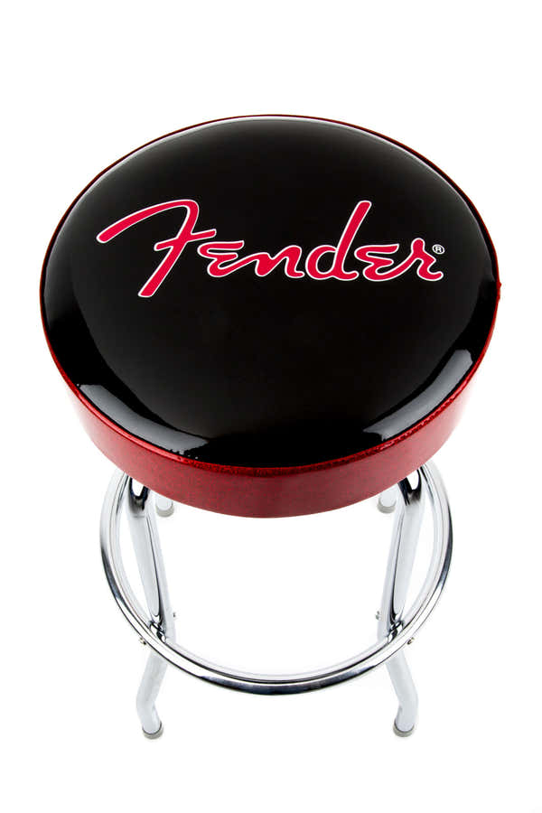 Banco de bar com logótipo Red Sparkle preto Red SPARKLE-cromado 30"