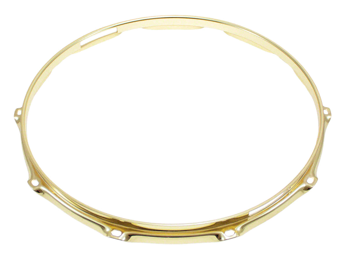 Aro 14" 10 Tirante Lado da caixa Dourado Super Triple Flange 2.3mm