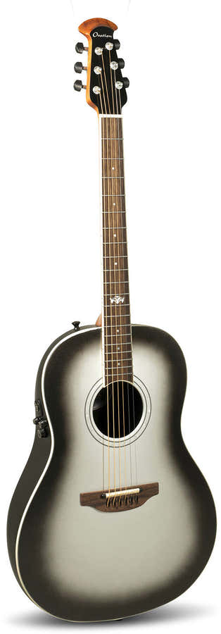 E-Acoustic Guitar Pro Series Ultra Mid-Depth Non-Cutaway Silver Shadow