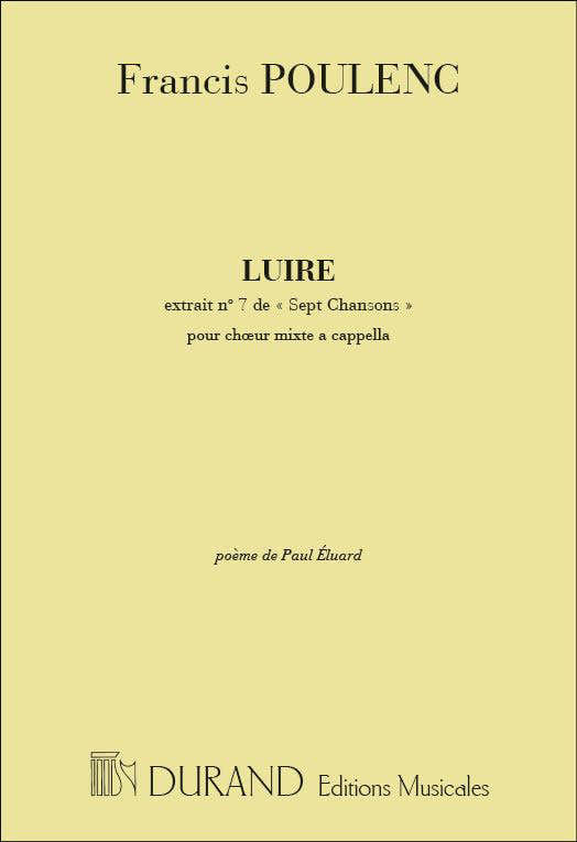 Poulenc F. - Luire - Choeur