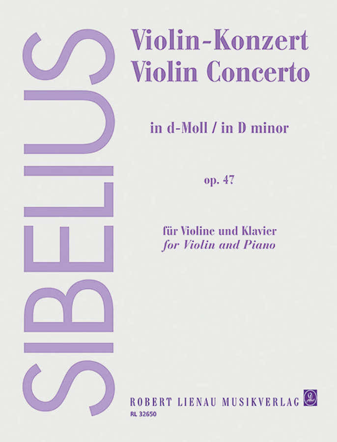 Sibelius J. - VIOLIN-konzert D-moll Op.47 - Violon et Piano
