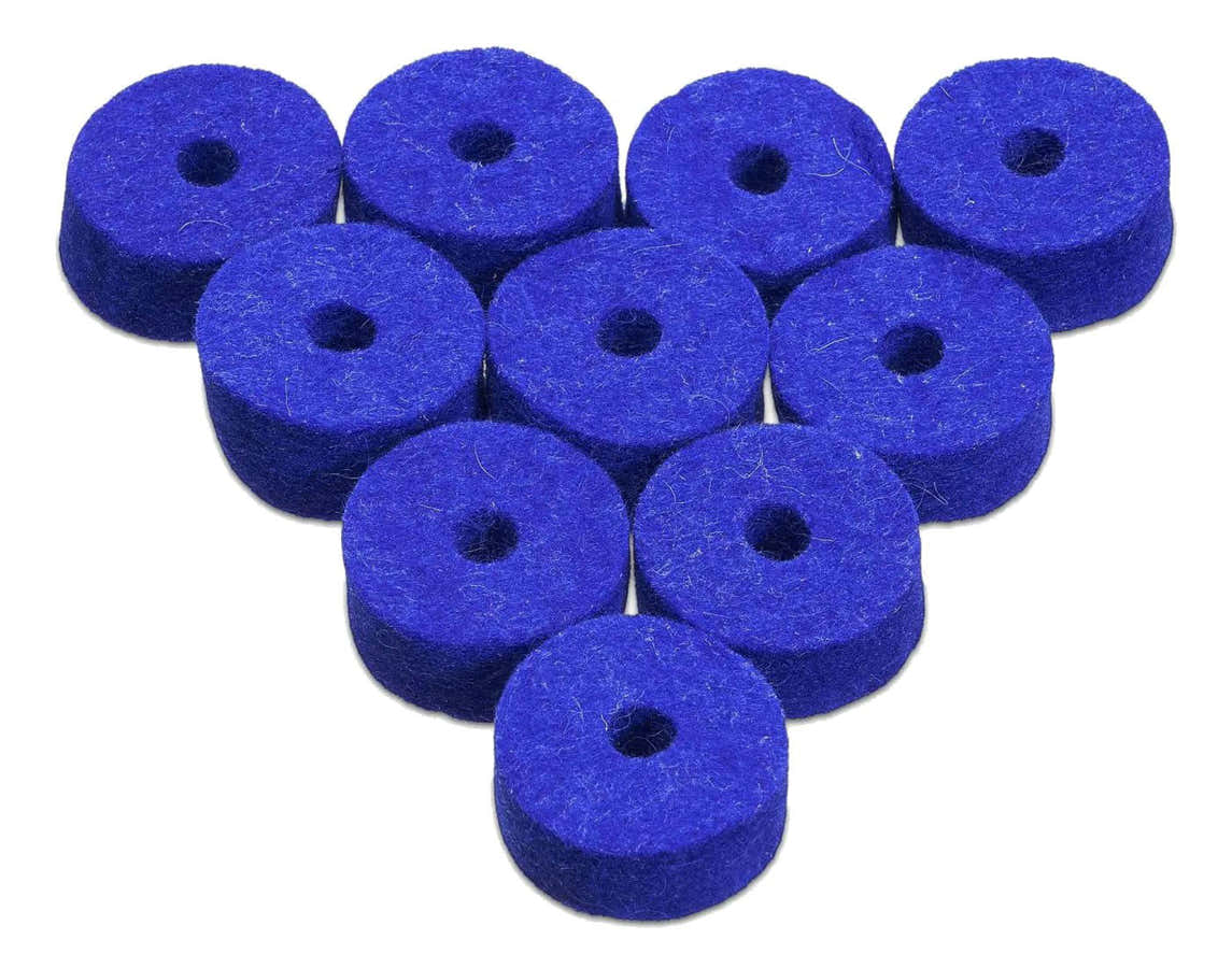 AWFBLU PACK CYMBAL BLUE FELTS X10
