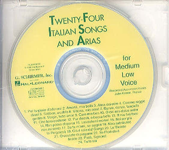 TWENTY-four Italian Songs And Arias Of The 17TH And 18TH Centuries M - Voz