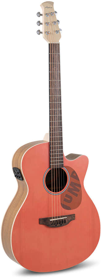 E-Acoustic Guitar Jump Om Cutaway Electro Peach