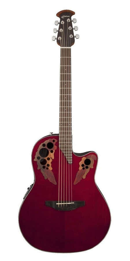 E-Acoustic Guitar Celebrity Elite Mid Cutaway Ruby Red