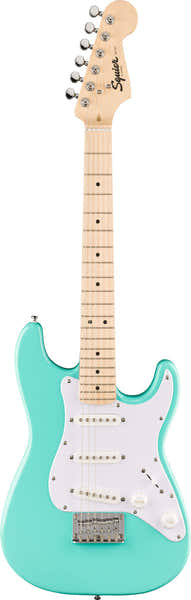Stratocaster SSS Mini MN Verde espuma do mar