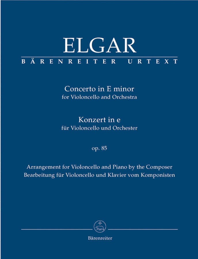 Elgar E. - Konzert Fur Violoncello Und Orchester Op.85 - Violoncelle et Piano