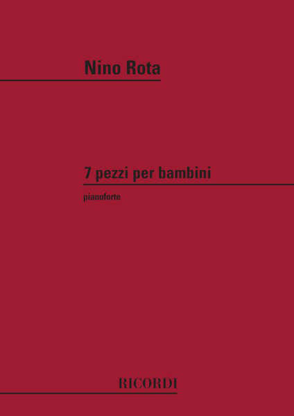 Ricordi Rota N. - 7 Pezzi Per Bambini - Piano