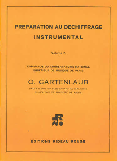 GARTENLAUB O. – Preparação para a leitura à primeira vista Vol. D – Formação musical