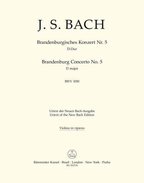 Bach J.S. - Brandenburgisches Konzert NR. 5 - Violin