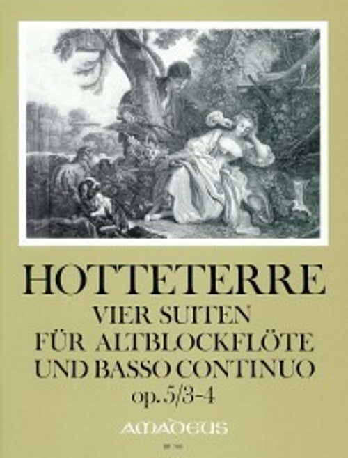 Hotteterre - 4 Suites Op.5 Vol.2 - Suites 3 & 4 - Flute A Bec Alto & BC