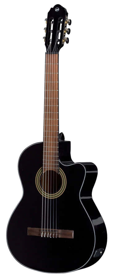 E-Acoustic Classical Guitar Student Black E-Acoustic Black