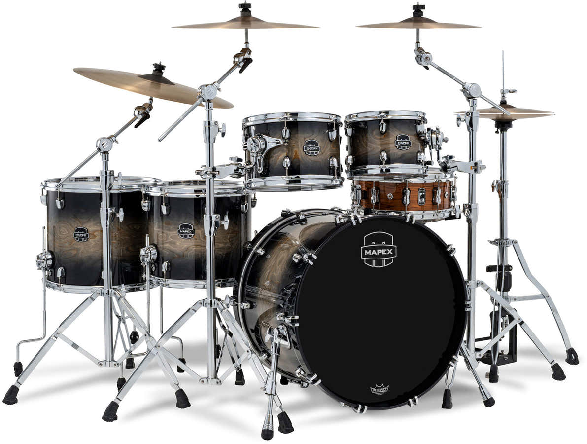 MAPEX SATURN VI STUDIO 22" Degradê preto tinta