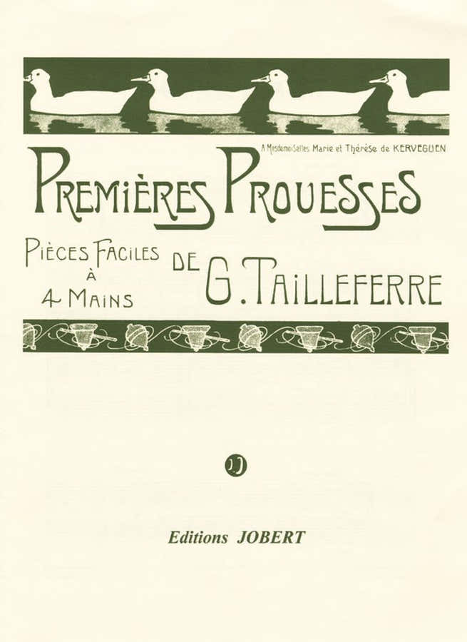 Tailleferre - Premières Prouesses - Po 4 MS - Piano À 4 Mains