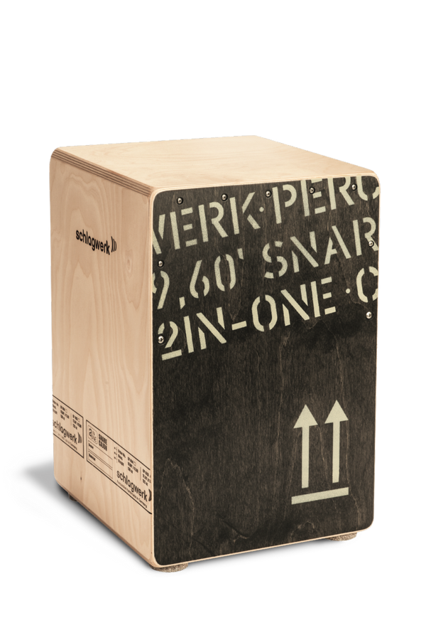 Cajon 2 In One CP403BLK 2inone Edição preta tamanho médio