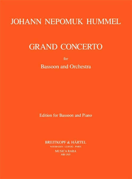 Hummel J.N. - Grand Concerto - Basson Piano
