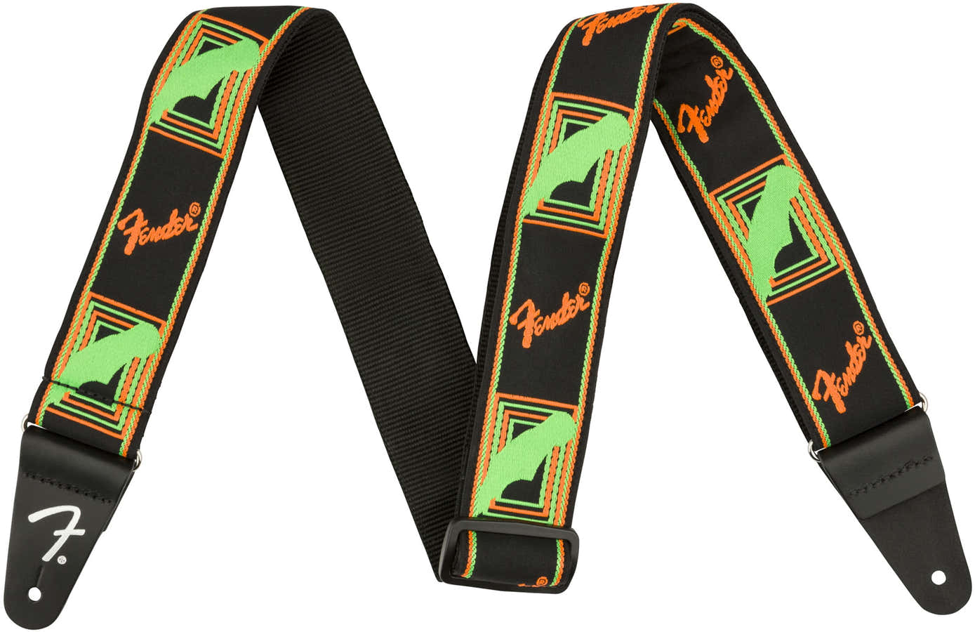 NEON MONOGRAMMED STRAP GREEN/ORANGE