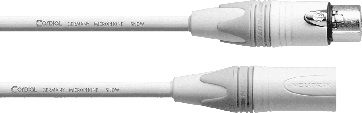 Cabo de Microfone XLR 5 M Branco