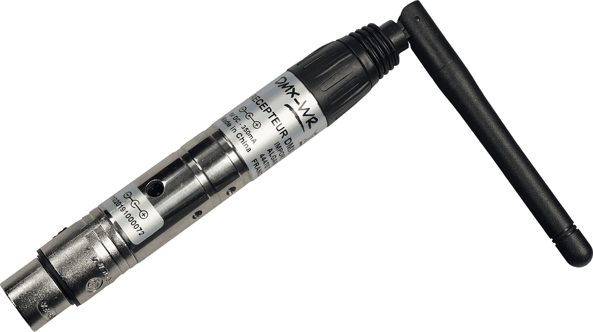 DMX-WR Recetor DMX sem fios fêmea de 3 pinos