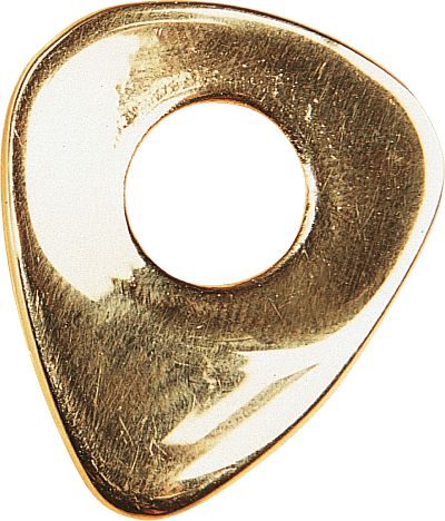 GOLD PLATED PICK WITH HOLE