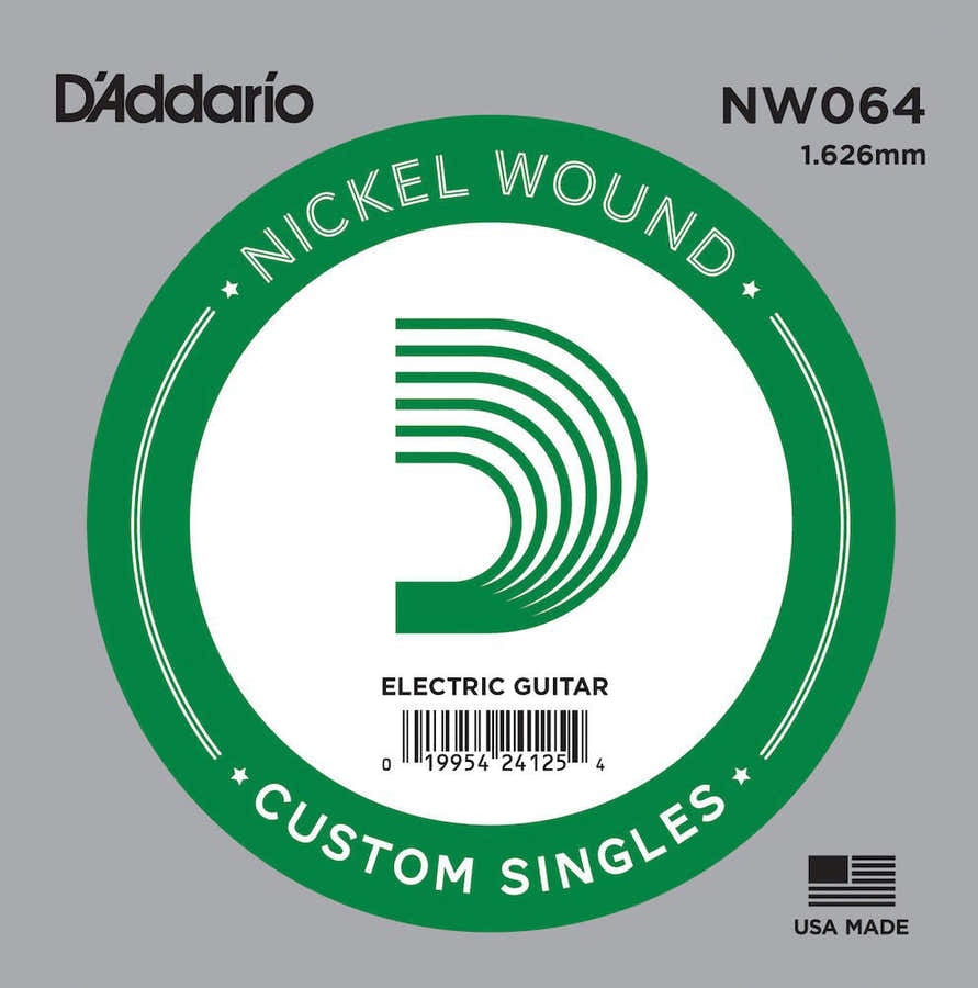 NW064 NICKEL WOUND ELECTRIC GUITAR SINGLE STRING .064