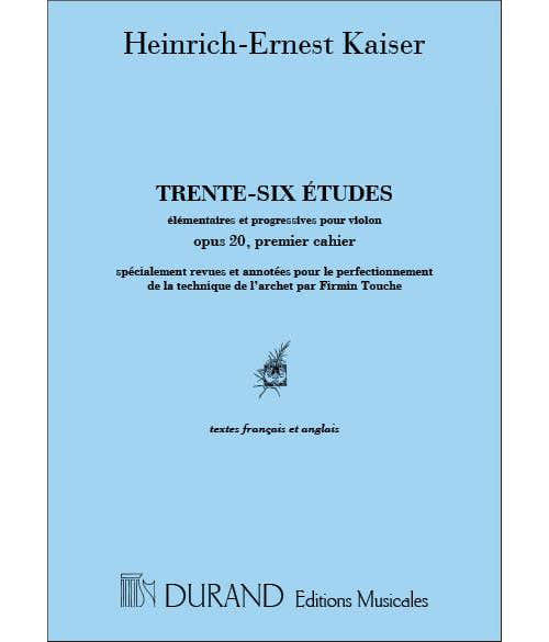 KAYSER - 36 ETUDES VOL. 1 - VIOLON