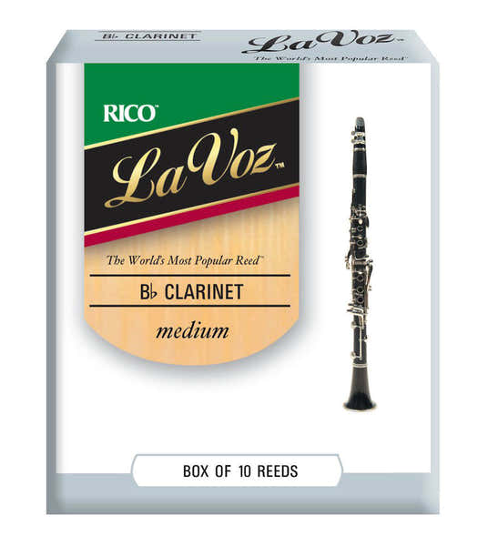 RICO LA VOZ BB CLARINET REEDS MEDIUM