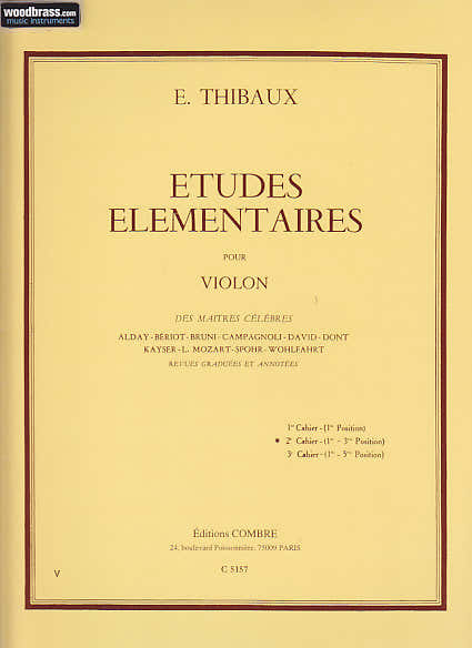 THIBAUX E. - ETUDES ELEMENTAIRES POUR VIOLON VOL.2
