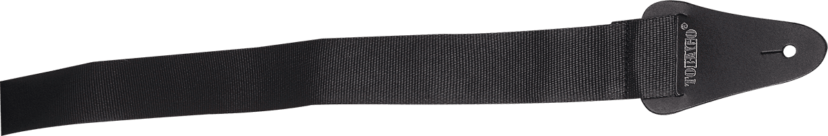 TOBAGO BLACK NYLON GUITAR STRAP